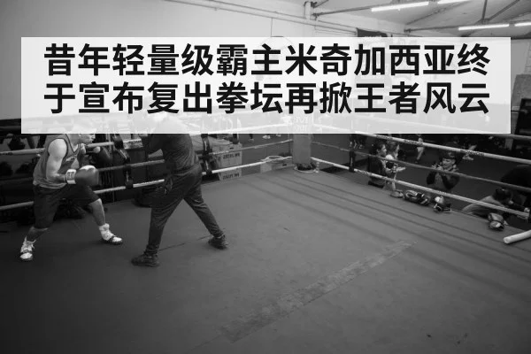 昔年轻量级霸主米奇加西亚终于宣布复出拳坛再掀王者风云